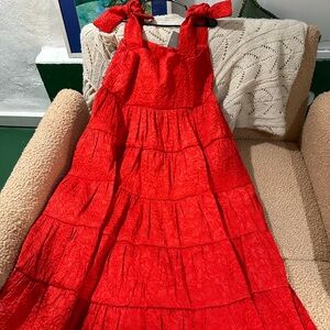 Never worn! Beautiful zip back sister Jane red dress